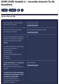 NURS 5430&colon; Module 4 &ndash; Accurate Answers To All Questions