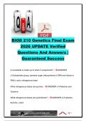 BIOD 210 Genetics Final Exam Questions and Answers &lpar;200&plus; Q&A&rpar; &vert; DNA Replication&comma; Gene Expression&comma; Mendelian Genetics  2026
