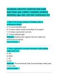 Colorado ARCHITECT REGISTRATION EXAM QUESTIONS AND CORRECT ANSWERS