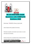 NR 503 Midterm Exam Questions and Answers &lpar;250&plus; Q&A&rpar; &vert; Epidemiology&comma; Population Health&comma; Research Methods&comma; Screening Tools&comma; Biostatistics & Evidence-Based Practice &vert; NR 503 Population Health Course 2026