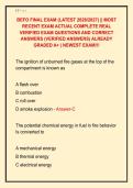 BEFO FINAL EXAM &lpar;LATEST 2026&sol;2027&rpar; &vert;&vert; MOST &NewLine;RECENT EXAM ACTUAL COMPLETE REAL &NewLine;VERIFIED EXAM QUESTIONS AND CORRECT &NewLine;ANSWERS &lpar;VERIFIED ANSWERS&rpar; ALREADY &NewLine;GRADED A&plus; &vert; NEWEST EXAM&excl;&excl;&excl; 