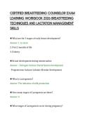 CERTIFIED BREASTFEEDING COUNSELOR EXAM&NewLine;LEARNING WORKBOOK 2026 BREASTFEEDING&NewLine;TECHNIQUES AND LACTATION MANAGEMENT&NewLine;SKILLS