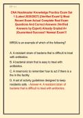 CNA Headmaster Knowledge Practice Exam Set &NewLine;1 &lpar;Latest 2026&sol;2027&rpar; &vert;&vert;Verified Exam&excl;&excl;&vert;&vert; Most &NewLine;Recent Exam Actual Complete Real Exam &NewLine;Questions And Correct Answers &lpar;Verified &NewLine;Answers by Expert&rpar; Already Graded A&plus; &NewLine;&vert;Guaranteed Success&excl;&excl; Newest Exam&excl;&excl;&excl; 