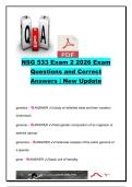 NSG 533 Exam 2 Questions and Answers &lpar;250&plus; Genetics&comma; Genomics&comma; Hepatitis&comma; NAFLD & Cancer Biology Q&A&rpar; &vert; Mendelian Inheritance&comma; Genetic Disorders&comma; Hepatitis A&ndash;D&comma; Nonalcoholic Fatty Liver Disease & Oncology Concepts &vert; NSG 533 Advanced Pathophysiology 2026