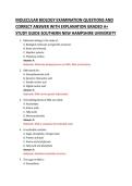 MOLECULAR BIOLOGY EXAMINATION QUESTIONS AND &NewLine;CORRECT ANSWER WITH EXPLANATION GRADED A&plus; &NewLine;STUDY GUIDE