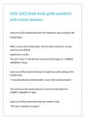 ESOL GACE Book study guide questions with correct answers