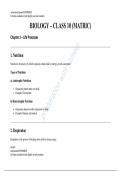 Study Notes Biology &vert; Life Processes &vert; VMBO &vert; 2025&sol;26