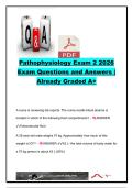 Pathophysiology Exam 2 Questions and Answers &lpar;500&plus; Exam Q&A&rpar; &vert; Fluid & Electrolytes&comma; Acid-Base Balance&comma; Hematology&comma; Cardiovascular Disorders&comma; Shock & Respiratory Pathophysiology &vert; Nursing Pathophysiology Exam 2 Study Guide 2026