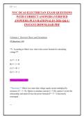 NYC DCAS Electrician Exam Practice Questions 2026 &vert; 200&plus; Questions with Answers & Rationales