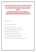 Washington Denturist Licensing Exam Practice Questions 2026-2027 &vert; 250&plus; Questions with Answers & Rationales