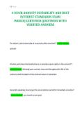 4-HOUR ANNUITY SUITABILITY AND BEST&NewLine;INTEREST STANDARDS EXAM&NewLine;WEBCE&vert;&vert;CERTIFIED QUESTIONS WITH&NewLine;VERIFIED ANSWERS