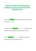 FOB105 FM BODY OF KNOWLEDGE&NewLine;&lpar;FMBOK&rpar;&vert;&vert;ACTUAL QUESTIONS WITH&NewLine;ANSWERS 2026