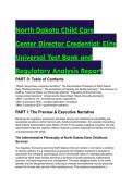 2026&sol;2027 North Dakota Child Care Center Director Credential&colon; S-Tier Test Bank & Regulatory Analysis