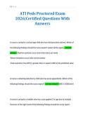 ATI Peds Proctored Exam&NewLine;2026&vert;Certified Questions With&NewLine;Answers&NewLine;