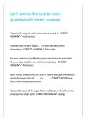 Earth science first quarter exam questions with correct answers&period;