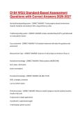 D184 WGU Standard-Based Assessment Questions with Correct Answers 2026-2027