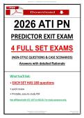 &lpar;2026&rpar;ATI PN Predictor Exit Exam - 4 Full Set Exams &vert; NGN-Style Questions &vert; with Verified Questions and Answers