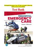 Prehospital Emergency Care 12th Edition Test Bank Mistovich
