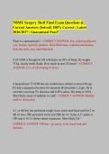 NBME Surgery Shelf Final Exam Questions &&NewLine;Correct Answers &lpar;Solved&rpar; 100&percnt; Correct &vert; Latest&NewLine;2026&sol;2027 &vert; Guaranteed Pass&excl;&excl;