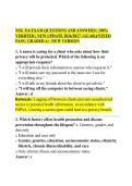 NSG 316 EXAM QUESTIONS AND ANSWERS &vert; 100&percnt;&NewLine;VERIFIED &vert; NEW UPDATE 2026&sol;2027 &vert; GUARANTEED&NewLine;PASS &vert; GRADED A&plus; &vert;NEW VERSION