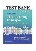 Abrams' Clinical Drug Therapy 13th Edition Frandsen Test Bank &vert; Nursing Pharmacology Exam Prep