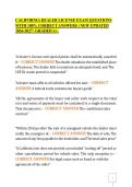 CALIFORNIA DEALER LICENSE EXAM QUESTIONS&NewLine;WITH 100&percnt; CORRECT ANSWERS &vert; NEW UPDATED&NewLine;2026-2027 &vert; GRADED A&plus;&period;