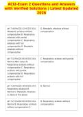 ACI2-Exam 2 Questions and Answers&NewLine;with Verified Solutions &vert; Latest Updated&NewLine;2026