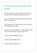 FIS 206 Exam 3 Questions With Correct Answers