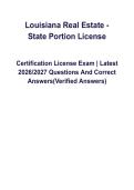 Louisiana Real Estate State Portion License Exam &vert; Complete Study Guide &vert; Practice Questions &vert; Exam Prep
