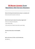 Oil Burner License Exam &ndash; Practice Questions and Correct Answers