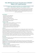 NSG 3500 Maternity Exam 2 2026-2027 QUESTIONS AND ANSWERS ALREADY GRADED&NewLine;A&plus;&period; 100&percnt; Verified Solutions &vert; Updated Per Latest Guidelines &vert; Graded A&plus;