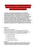 NR 546 ADVANCED PSYCHOPHARMACOLOGY &NewLine;FINAL EXAM PREP COMPREHENSIVE Q&AS &NewLine;WITH DETAILED RATIONALES 