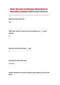 New Mexico Water Operator Certification &lpar;Basic&rpar; &ndash; Study Questions and Correct Answers