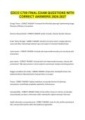 EDCO C790 FINAL EXAM QUESTIONS WITH CORRECT ANSWERS 2026-2027&period;