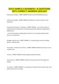 EDCO SAMPLE A BUSINESS &plus; B QUESTIONS WITH CORRECT ANSWERS 2026-2027&period;