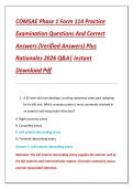COMSAE Phase 1 Form 114 Practice &NewLine;Examination Questions And Correct &NewLine;Answers &lpar;Verified Answers&rpar; Plus &NewLine;Rationales 2026 Q&A&vert; Instant &NewLine;Download Pdf