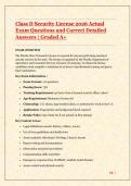 Florida Class D Security License 2026 Actual Exam Questions & Answers &vert; Complete Study Guide with Verified Solutions & Detailed Explanations &vert; Graded A&plus;