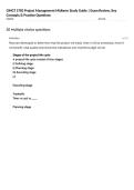 OMGT 5783 Project Management Midterm Study Guide &vert; Exam Review&comma; Key Concepts & Practice Questions