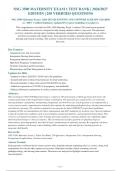 NSG 3500 &lpar;GALEN&rpar; Maternity Exam 1&comma;2&comma;3 and 4 2026 package deal