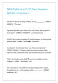 SACA Certification C-101 Exam Questions With Correct Answers