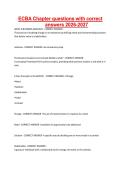 ECBA Chapter questions with correct answers 2026-2027&period;