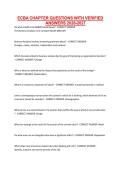 ECBA CHAPTER QUESTIONS WITH VERIFIED ANSWERS 2026-2027