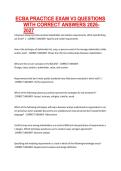 ECBA PRACTICE EXAM V3 QUESTIONS WITH CORRECT ANSWERS 2026-2027