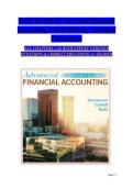TEST BANK for Advanced Financial &NewLine;Accounting 13th Edition By Theodore &NewLine;Christensen &NewLine;ALL CHAPTE&NewLine;S 1-20 WITH EXPERT VERIFIED &NewLine;QUESTIONS & CORRECT SOLUTIONS&vert; A&plus; GRADED