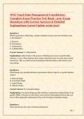 WGU D426 Data Management Foundations - Complete Exam Practice Test Bank &vert; 300&plus; Questions with Correct Answers & Detailed Explanations &vert; Latest Update 2026&sol;2027