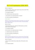 FE Civil Examination  &ndash; Fundamentals of Engineering &lpar;FE&rpar; Civil Practice Questions and Answers Complete Exam Preparation Material  Description&colon;