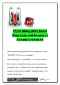 Pathophysiology Study Guide 2026 Exam Questions and Answers &lpar;1&comma;500&plus; Verified Q&A&rpar; &vert; Cancer&comma; Inflammation&comma; Cardiovascular Disorders&comma; Hematology&comma; Neurological Diseases & Cellular Pathology