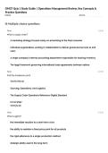 OMGT Quiz 1 Study Guide &vert; Operations Management Review&comma; Key Concepts & Practice Questions