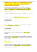 AORN Periop 101 Exam Study Guide with Practice Questions and Answers&comma; Perioperative Nursing Review&comma; Surgical Nursing Exam Preparation