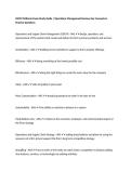 OMGT Midterm Exam Study Guide &vert; Operations Management Review&comma; Key Concepts & Practice Questions